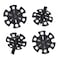 JJZS Ski Pole Baskets Replacement Snow Baskes for Trekking Poles Hiking Poles Walking Poles Trekking Pole Tips Replacement Ski Poles Basket for Snoeshoe Poles Pack of 4