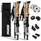 Foxelli Lightweight Trekking Poles Compact Walking Sticks with Quick Locks Ergonomic Cork Grip AllTerrain Accessories Adjustable Collapsible Poles for Travel Hiking