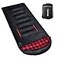 POEPORE Flannel Sleeping Bag Lightweight Warm Weather 34 Seasons for Adults XL Wearable Sleeping Bag Waterproof with Compression Sack BlackRed