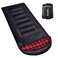 POEPORE Flannel Sleeping Bag Lightweight Warm Weather 34 Seasons for Adults XL Wearable Sleeping Bag Waterproof with Compression Sack BlackRed