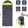 AceCamp GlowinTheDark Sleeping Bag Youth Size Temp Rating 30F1C Portable WaterResistant for Camping Hiking and Slumber Parties