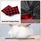 BESTEAM Double Sleeping Bag Flannel for Adults Kids Queen Size for 2 Person with 2 Pillows Warm Cold Weather Sleeping Bag for Camping Hiking Waterproof Lightweight with Compression SackBlack