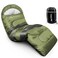 IFORREST ExtraWide Sleeping Bag for Adults and Teens Cold Weather All Seasons SinglePerson Camping Bed Doubles as a Blanket or Mat for Couples Big and Tall 40 ExtraWide Warm XXL Green