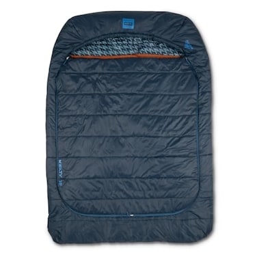 Kelty TruComfort Doublewide 2P 20 Degree Sleeping Bag Two Person Synthetic Fill Couples Family Camping Overlanding Removable Blanket Wider Than Queen Sized Bed Updated 2023 Pageant Blue