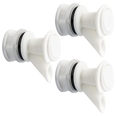 Omoojee PushButton Spigot Cooler Spigot Replacement Compatible with Igloo 210 Gallon Water Coolers Durable Beverage Jugs Spigot 3 Pack
