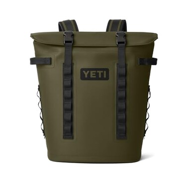 YETI Hopper M20 Backpack Soft Sided Cooler with MagShield Access Olive