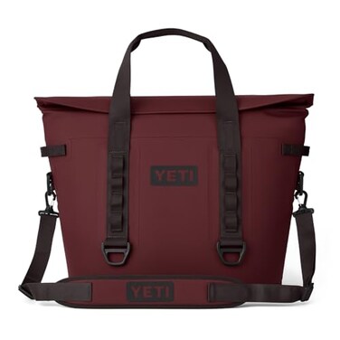 YETI Hopper M30 Portable Soft Cooler with MagShield Access Wild Vine Red