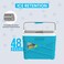 Pinnacle 10 Liter Insulated Cooler Lunch Box Portable CampingPicnic Hard Cooler Coolbox Keeps Cool for 48 hrs with Ice RetentionHeavy Duty Cooler for Beach Grill TravelTailgatingSmall Blue