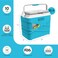 Pinnacle 10 Liter Insulated Cooler Lunch Box Portable CampingPicnic Hard Cooler Coolbox Keeps Cool for 48 hrs with Ice RetentionHeavy Duty Cooler for Beach Grill TravelTailgatingSmall Blue