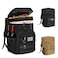 WOTOW Backpack Cooler 45 Cans Tactical Insulated Soft Cooler Bag for Men Women Large Capacity Leakproof Back Pack with Widened Top Handle Cooler Backpack Camping Hiking Picnics Beach Dark Black
