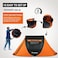 EchoSmile Instant Pop Up Camping Tent 2 Person Easy Setup Tent Water Resistant Dome Portable with Carry BagBlack Orange