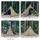 FIREHIKING FireHiking Camping Hot Tent with Stove Jack 24 Person Teepee Half Inner Tent for Backpacking Hunting