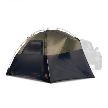 Kelty Highroads Overlanding Shelter Universal Mount Car Camping Tent with Large Zippered Entry Aluminum Frame Adjustable Walls and Windows UV Protection Rainproof Stuff Duffel Included 2024