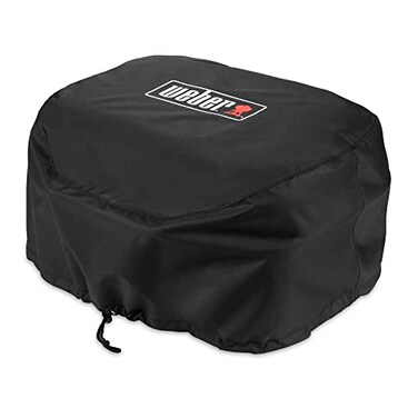 Weber Lumin Electric Grill Bonnet Cover WeatherResistant Lightweight Protective Cover for Lumin Lumin Compact with Drawstring Pulls