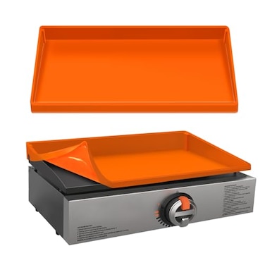 Cadyaw 17 Upgraded ExtraThick Silicone Griddle Mat for Blackstone 17 Inch Grill FullWrap High Lip AntiSlip GripFit FoodGrade Protection Grill Cover to Keep DirtPest Off Help Reduce Rust