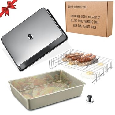 Trybuy 2 Pack Blackstone Melting Domes for Griddles with Warming Rack