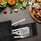 Amylove Grill Storage Bag BBQ Tool Storage Black Container for Utensils Waterproof Oxford Cloth Grill Tool Holder Foldable BBQ Utensil Holder with Handle for Camping Hiking1 Pcs