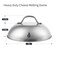 Morikavo Cheese Melting Dome9 inch Stainless Steel Round Smashed Burger Basting CoverGrill LidCooking Dome for Flat Top Griddle Accessories