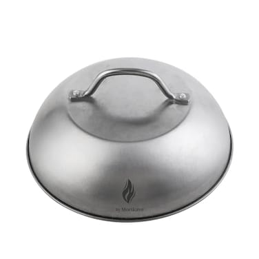 Morikavo Cheese Melting Dome9 inch Stainless Steel Round Smashed Burger Basting CoverGrill LidCooking Dome for Flat Top Griddle Accessories