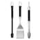 Weber Precision 3Piece Grilling Tool Set Stainless Steel Tongs Spatula Silicone Basting Brush with NonSlip Handles and HandsFree Locking Grill Accessory Kit