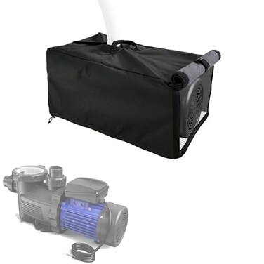 Bitubi Pool Pump Covers with Plush LiningHeavy Duty Waterproof inAbove Ground Pool Pump Motor Enclosure Cover Protects from Severe Snow and Intense Sun