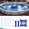 EddHomes 4x4ft Pool Pillow for Above Ground Pools 05mm Extra Thick Strong ColdResistant Poo l Pi llows for Closing Winter Pool Pillow for Winterizing to Last All Seasonwith 33ft Rope