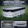 LXKCKJ 12x24 FT Rectangular Pool Cover for Above Ground Pool Solar Oval Pool Cover Protector Winter Pool Cover with Accessories Set Ideal for Cold and UV Resistant Dustproof Black