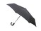 Dependable Industries Automatic Open Travel Folding Umbrella 3 Fold NonSlip Handle Black