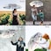 Cuby UV Sun Umbrella Compact Folding Travel Umbrella Auto Open and Close for Windproof Rainproof 999 UV Protection Parasol with Silver AntiUV Coating Silver Rose