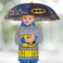 DC Comics Little Kids Umbrella and Lightweight Rain Slicker Set for Boys Ages 47 Grey Batman Age 67