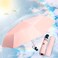 FDJASGY UV Sun Umbrella Compact Folding Travel Umbrella Auto Open Close Compact Folding Rain Umbrellas for Women Men Blocking UV 9998 Pink