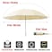 Fogkey Large Windproof Travel Umbrella Reverse Auto Folding Car Umbrella for Rain and Sun Compact Inverted Design with Waterproof Canopy 10 Durable Ribs Fits Backpack Portable for Women Men