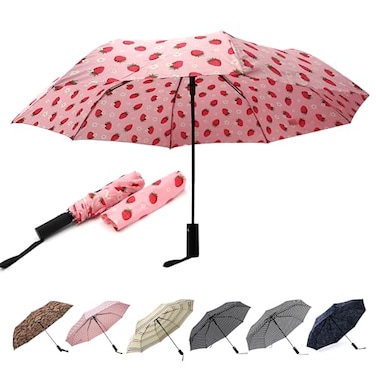 Nollia Compact Travel Umbrella with Auto Open Windproof Folding Umbrella Lightweight Portable for Rain