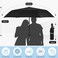Seniny Windproof Travel Umbrella Automatic Umbrellas for Rain Portable Compact Umbrellas for Backpack Strong UV for Protection Folding Small Sun Umbrella for Car Walking Flower
