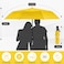 Seniny Windproof Travel Umbrella Automatic Umbrellas for Rain Portable Compact Umbrellas for Backpack Strong UV for Protection Folding Small Sun Umbrella for Car Walking Yellow