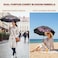 SIEPASA Compact Travel Umbrella Windproof Auto OpenClose Small Folding Umbrella for Rain Sun with UPF50 Lightweight Frame Waterproof Fits Backpack Purse SuitcasePink Cherry Bossom