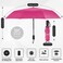 Yoobure Windproof Travel Umbrella Automatic Umbrellas for Rain Compact Folding Umbrella with UV Protection Lightweight Portable Design for BackpackWalkingCar Sun Storm Ready