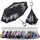 SIEPASA 4956 Inch Inverted Reverse Upside Down Umbrella Extra Large Double Canopy Vented Windproof Waterproof Stick Golf Umbrellas with Cshape HandleSakura 49 Inch
