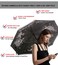 SIEPASA 4956 Inch Inverted Reverse Upside Down Umbrella Extra Large Double Canopy Vented Windproof Waterproof Stick Golf Umbrellas with Cshape HandleSakura 49 Inch