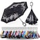 SIEPASA 4956 Inch Inverted Reverse Upside Down Umbrella Extra Large Double Canopy Vented Windproof Waterproof Stick Golf Umbrellas with Cshape HandleSakura 49 Inch