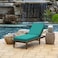 Arden Selections ProFoam Performance Outdoor Chaise Lounge Cushion 46 x 21 Surf Teal