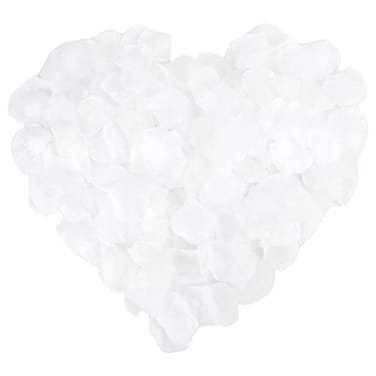 edooi White Silk Rose Petals NonWoven Flower Petals for Weddings More Realistic Rose Decorations Suitable for Parties Dates Weddings Dessert Tables 1000 PCS