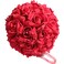 idyllic 8 Inches Artificial Flowers Roses Kissing Flower Balls DIY Wedding Bouquets Party Home Decorations Red
