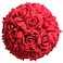 idyllic 8 Inches Artificial Flowers Roses Kissing Flower Balls DIY Wedding Bouquets Party Home Decorations Red