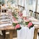 JARELING 4 Pack288 Ft Artificial Silk Rose Flower Vines Fake Garland for Backdrop Hanging Garlands Decoration Wedding Arch RoomRose Red