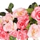 JARELING 4 Pack288 Ft Artificial Silk Rose Flower Vines Fake Garland for Backdrop Hanging Garlands Decoration Wedding Arch RoomRose Red