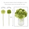 Louiesya 20pcs Artificial Flowers Silk Chrysanthemum Ball Hydrangea Bridal Wedding Bouquet for Home Garden Party Decor Dark Green Light Green