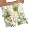 RUIDKUN White Artificial Flower Box Set Silk Fake Flowers for DIY Centerpieces Cake Decorations Wedding Bouquets Boutonnieres Home Decor White Green