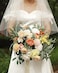 Serra Flora 18Heads Multi Use Artificial Flowers Combo for DIY Wedding Bridal Bouquet Table Chair Decor Candle Holder Baby Cake Decor Flower Strips Home Decor Gift Box Warm Orange White