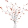 Sggvecsy 472 4Pcs Fall Artificial Ficus Branches Artificial Fall Stems Faux Ficus Twig Plants Fake Leaf Fall Eucalyptus Branches for Thanksgiving Autumn Home Office Wedding Vase Filler Decoration